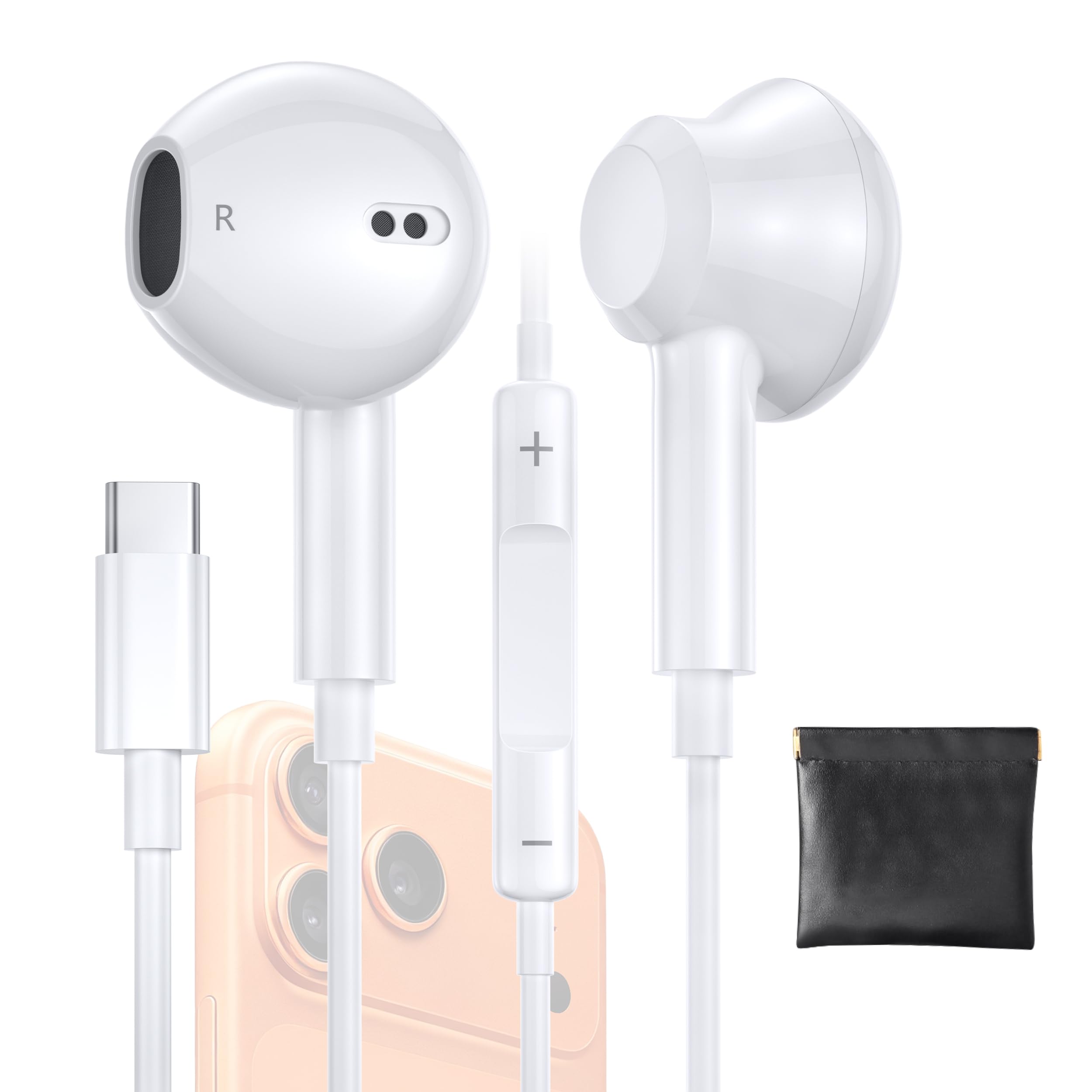 Amazon.com: iPhone 17 Earphones USB C Wired- 𝐀𝐩𝐩𝐥𝐞 MFi